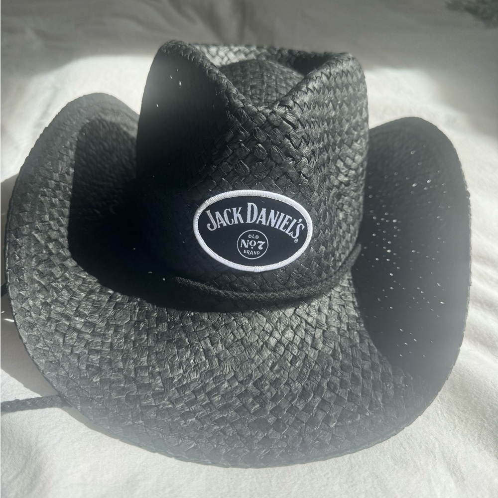 Jack Daniels Black Straw Cowgirl Hat